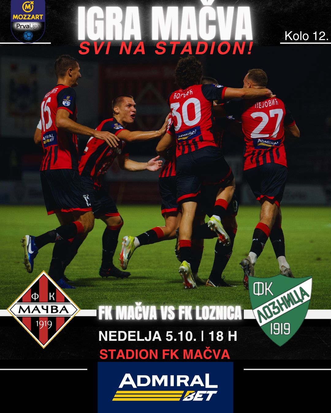 U nedelju derbi Mačve i Loznice