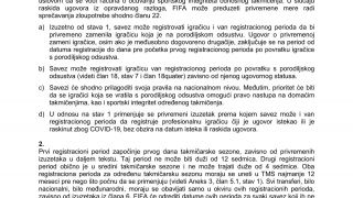 FIFA  Pravilnik o  statusu i transferima igrača