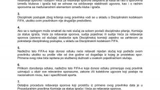 FIFA  Pravilnik o  statusu i transferima igrača