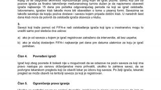 FIFA  Pravilnik o  statusu i transferima igrača