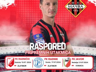 Raspored kontrolnih utakmica pripremnog perioda na Zlatiboru