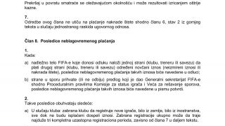 FIFA  Pravilnik o  statusu i transferima igrača